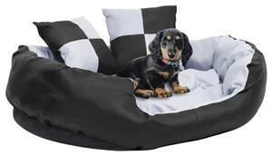 Dvostrani perivi jastuk za pse sivo-crni 85 x 70 x 20 cm - Siva i crna 85 x 70 x 20 cm Siva i crna 85 x 70 x 20 cm
