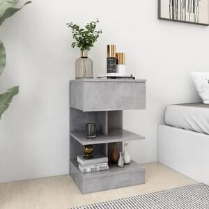 Noćni ormarići 2 kom siva boja betona 40 x 35 x 65 cm - Beton siva 2 Beton siva 2