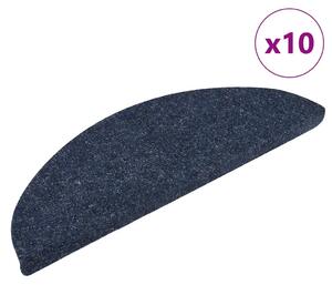 Prostirke za stepenice samoljepljive 10 kom 56x17x3 cm plave poluokrugle - Plava 56 x 17 x 3 cm 10 Plava