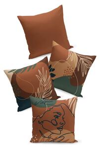 Set od 4 bež-smeđe jastučnice Kate Louise Autumn, 45 x 45 cm
