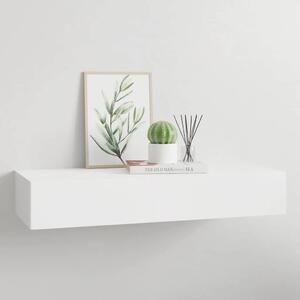 Zidna polica s ladicom bijela 60 x 23 5 x 10 cm MDF - Bijela 60 x 23.5 x 10 cm 1 1