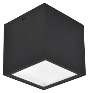 LUTEC GEMINI LED vanjska stropna svjetiljka, crna, 9 x cm, IP65, Crno, Aluminij