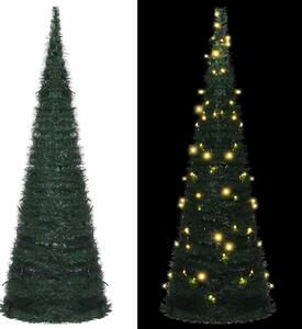 Prigodno osvijetljeno umjetno božićno drvce zeleno 180 cm - 180 x 60 cm 1 1 1