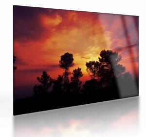 Staklena slika zalaska sunca (70x50 cm)