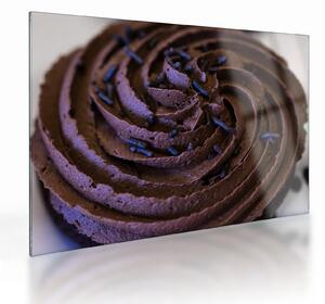 Staklena slika - Čokoladni cupcake (70x50 cm)