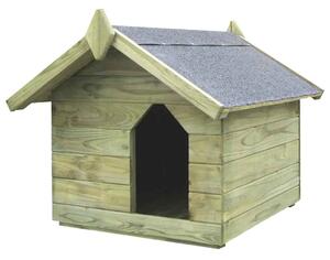 Vrtna kućica za pse od impregnirane borovine s pomičnim krovom - 75 x 78 x 65 cm 75 x 78 x 65 cm