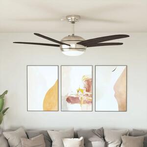 Ukrasni stropni ventilator sa svjetlom 128 cm smeđi - Smeđa 128 cm s 5 lopatica Smeđa