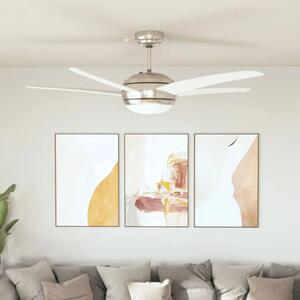 Ukrasni stropni ventilator sa svjetlom 128 cm bijeli - Bijela 128 cm s 5 lopatica Bijela