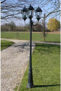 Vrtna stupna svjetiljka 3-lanterne 230 cm tamno zelena/crna - dark green and black 1 3 Tamno zelena i crna