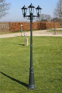 Vrtna stupna svjetiljka 215 cm - Tamnozelena 1 3 Tamnozelena
