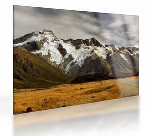 Staklena slika planine Sefton na Novom Zelandu (70x50 cm)