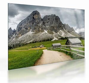 Staklena slika - U austrijskim planinama (70x50 cm)