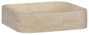 Lavabo - Umivaonik krem 40 x 40 x 10 cm mramorni - Krema Krema