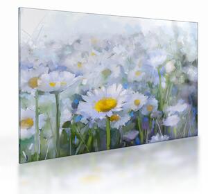 Staklena slika - U tratinčicama (70x50 cm)