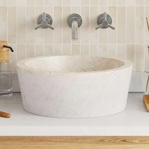 Lavabo - Umivaonik krem Ø 40 x 15 cm mramorni - Krema Krema