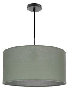 Zelena viseća svjetiljka s tekstilnim sjenilom ø 40 cm Shanti – Candellux Lighting