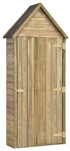 Vrtna kućica za alat od impregnirane borovine 69 5x32x178 cm - 69 5 x 32 x 178 cm 69 69 5 x 32 x 178 cm