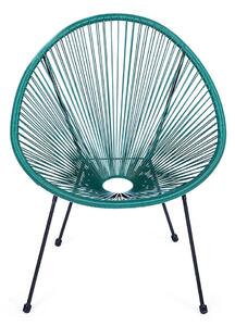 Zelena metalna/plastična vrtna fotelja Avocado Comfort – Bonami Selection