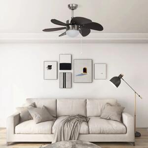 Stropni ventilator sa svjetlom 76 cm tamnosmeđi - Tamno smeđa Tamno smeđa