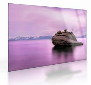 Staklena slika kamena u moru (70x50 cm)