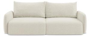Krem sklopiva/s prostorom za odlaganje sofa 238 cm Kalena – Makamii