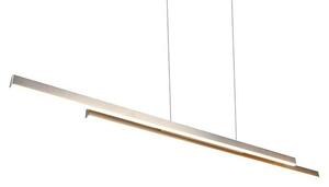 Reality Leuchten Viseća LED svjetiljka Odio (22 W, D x Š x V: 8,5 x 110 x 150 cm, Srebrna, Topla bijela)