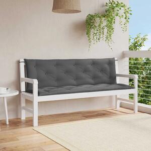 Jastuk za vrtnu klupu antracit 150x(50+50)x7 cm tkanina Oxford - Antracit 150 cm 2 Antracit