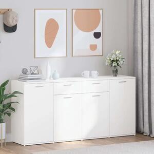 Komoda bijela 160 x 36 x 75 cm od konstruiranog drva - Bijela 1 160 cm Bijela