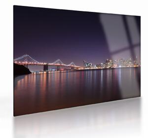 Staklena slika pogleda na San Francisco, Kalifornija (70x50 cm)