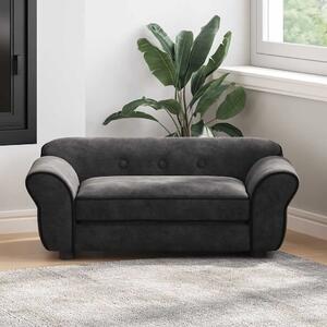 Sofa za pse crna 72 x 45 x 30 cm plišana - Crna Crna