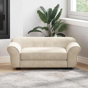 Sofa za pse krem 72 x 45 x 30 cm plišana - Krema Krema