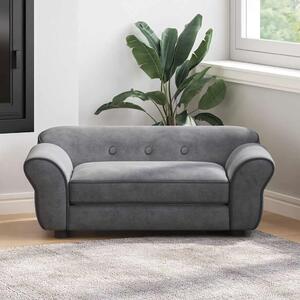 Sofa za pse tamnosiva 72 x 45 x 30 cm plišana - Tamno siva Tamno siva