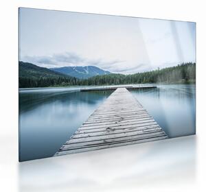 Staklena slika - Pogled s mola (70x50 cm)
