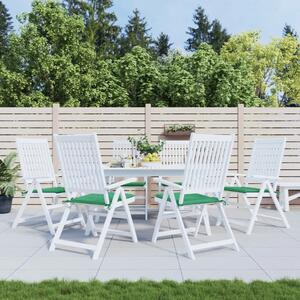 Jastuci za vrtne stolice 6 kom zeleni 50x50x3 cm tkanina Oxford - Zelena 50 x 50 x 3 cm 6 Zelena