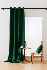 Tamnozeleni zasjenjivaći zavjesa VELVET 140x270 cm Sistem za vješanje: Traka za nabiranje