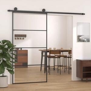 Klizna vrata od aluminija i stakla ESG 102 5 x 205 cm crna - Crna 102.5 x 205 cm 1 Transparentan