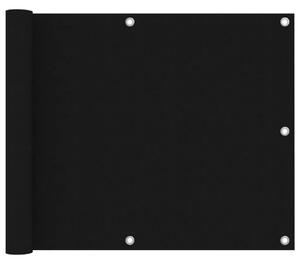 Balkonski zastor crni 75 x 300 cm od tkanine Oxford - Crna 75 x 300 cm 1 Crna