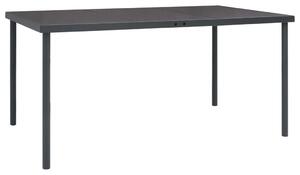 Vrtni stol - Blagovaonski stol antracit 150 x 90 x 74 cm čelični - 150 x 90 x 74 cm 1 150 x 90 x 74 cm