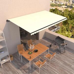 Tenda na ručno uvlačenje 500 x 300 cm krem - Krema 500 x 300 cm 1 Krema