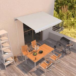 Tenda na automatsko uvlačenje 350 x 250 cm krem - Krema 350 x 250 cm 1 s bijelim okvirom