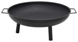 Posuda za vatru 67 5 x 58 x 22 5 cm čelična - Crna 67.5 x 58 x 22.5 cm Crna 67.5 x 58 x 22.5 cm