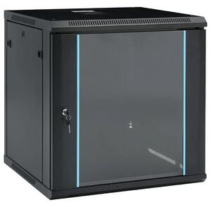 Zidni komunikacijski ormar 12U 19 IP20 600 x 600 x 640 mm - Crna 600 x 600 x 640 mm Crna 600 x 600 x 640 mm