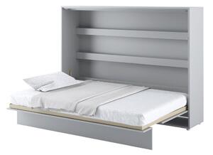 Zidni krevet Concept Pro Lenart AH115Bračni, Siva, 140x200, Laminirani iveral, Basi a doghePodnice za krevet, 168x211x157cm