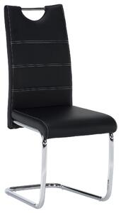 Zondo.hr Blagovaonska stolica Abalia New (crna + krom) . 808094