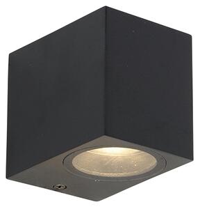 Moderna zidna svjetiljka crna IP44 - Baleno I