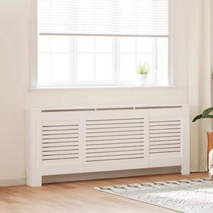 Maska za radijator - Pokrov za radijator MDF bijeli 205 cm - Bijela 205 x 20.5 x 81.5 cm 1 Bijela