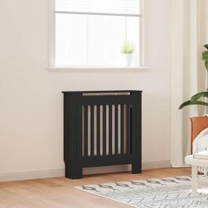 Maska za radijator - Pokrov za radijator konstruirano drvo crni 78 cm - Crna 78 x 19 x 81.5 cm 1 Crna