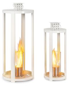Blumfeldt Fiamme Cilindro, etanol lampe, set od 2 komada, inox plamenik, 0,3 litre, vrijeme gorenja 4 sata