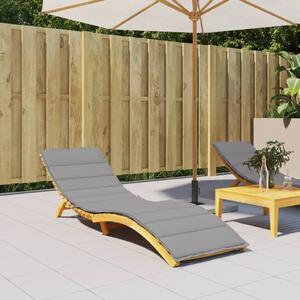 Jastuk za ležaljku sivi 200 x 60 x 3 cm od tkanine Oxford - Siva 200 x 60 x 3 cm 1 Siva