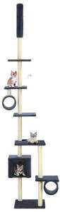 VidaXL Penjalica za mačke sa stupovima za grebanje od sisala 260 cm tamnoplava